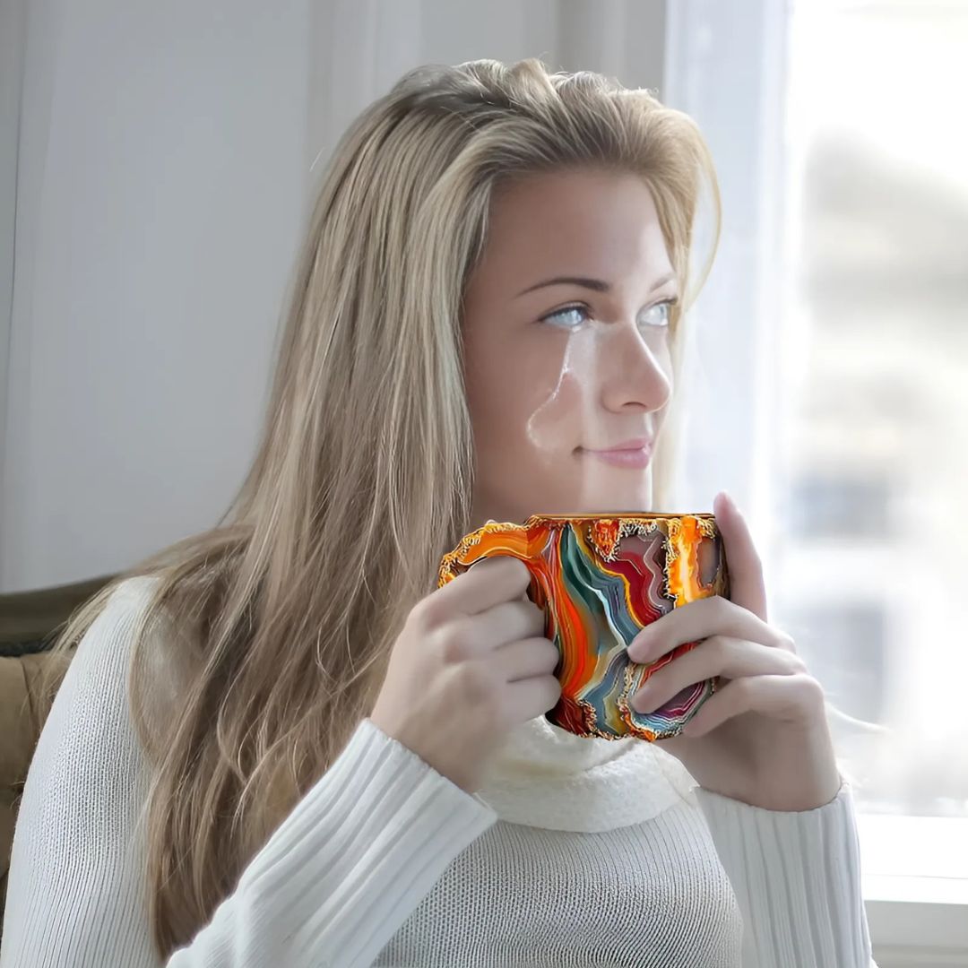 Crystal Mineral Coffee Mug – Gemstone-Inspired Drinkware