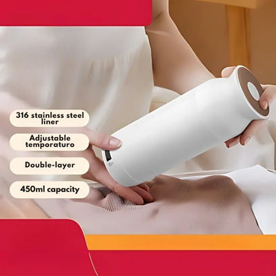Portable Travel Kettle – Compact Electric Heater with 12 Settings