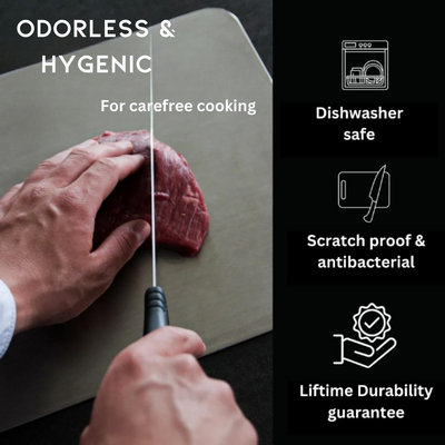 Titanium Cutting Board – Antibacterial & Knife-Friendly Design