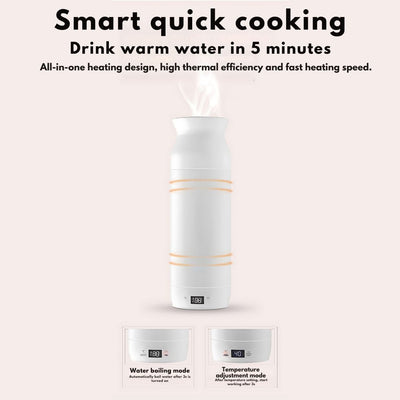 Portable Travel Kettle – Compact Electric Heater with 12 Settings