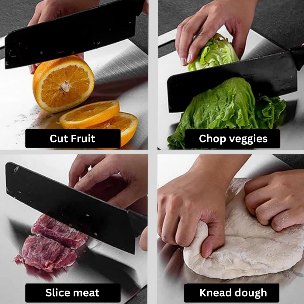 Titanium Cutting Board – Antibacterial & Knife-Friendly Design