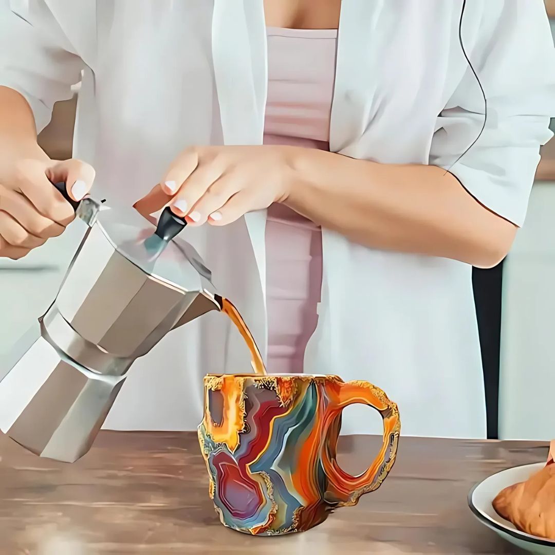 Crystal Mineral Coffee Mug – Gemstone-Inspired Drinkware
