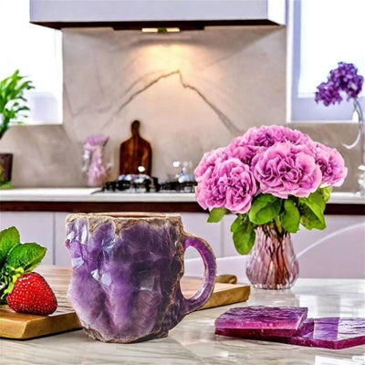 Crystal Mineral Coffee Mug – Gemstone-Inspired Drinkware