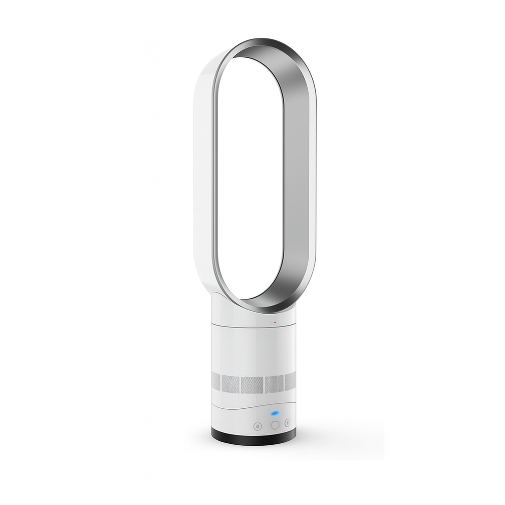 Bladeless Tower Fan & Heater – 2-in-1 Air Cooler