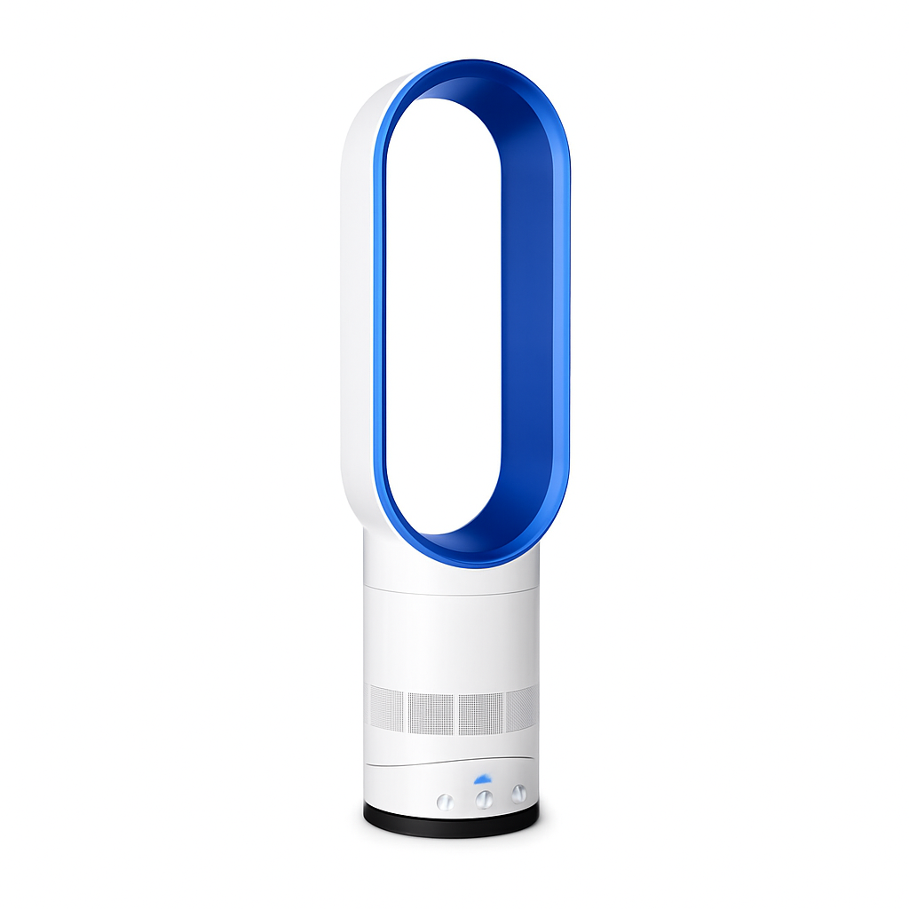 Bladeless Tower Fan & Heater – 2-in-1 Air Cooler