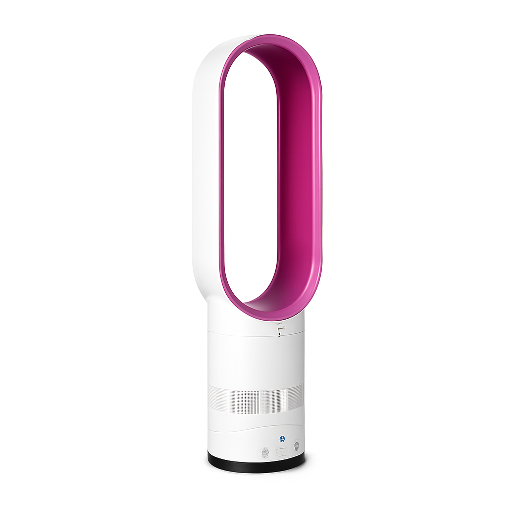 Bladeless Tower Fan & Heater – 2-in-1 Air Cooler