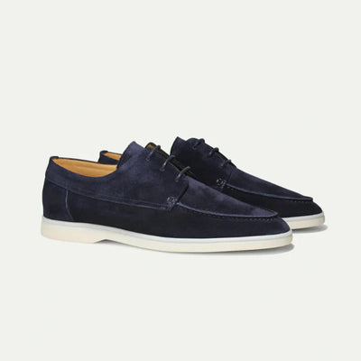 Lace-Up Loafers Men – Textured Upper & Rubber Outsole