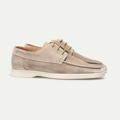 Lace-Up Loafers Men – Textured Upper & Rubber Outsole
