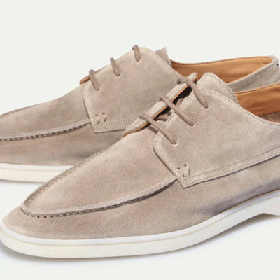 Lace-Up Loafers Men – Textured Upper & Rubber Outsole