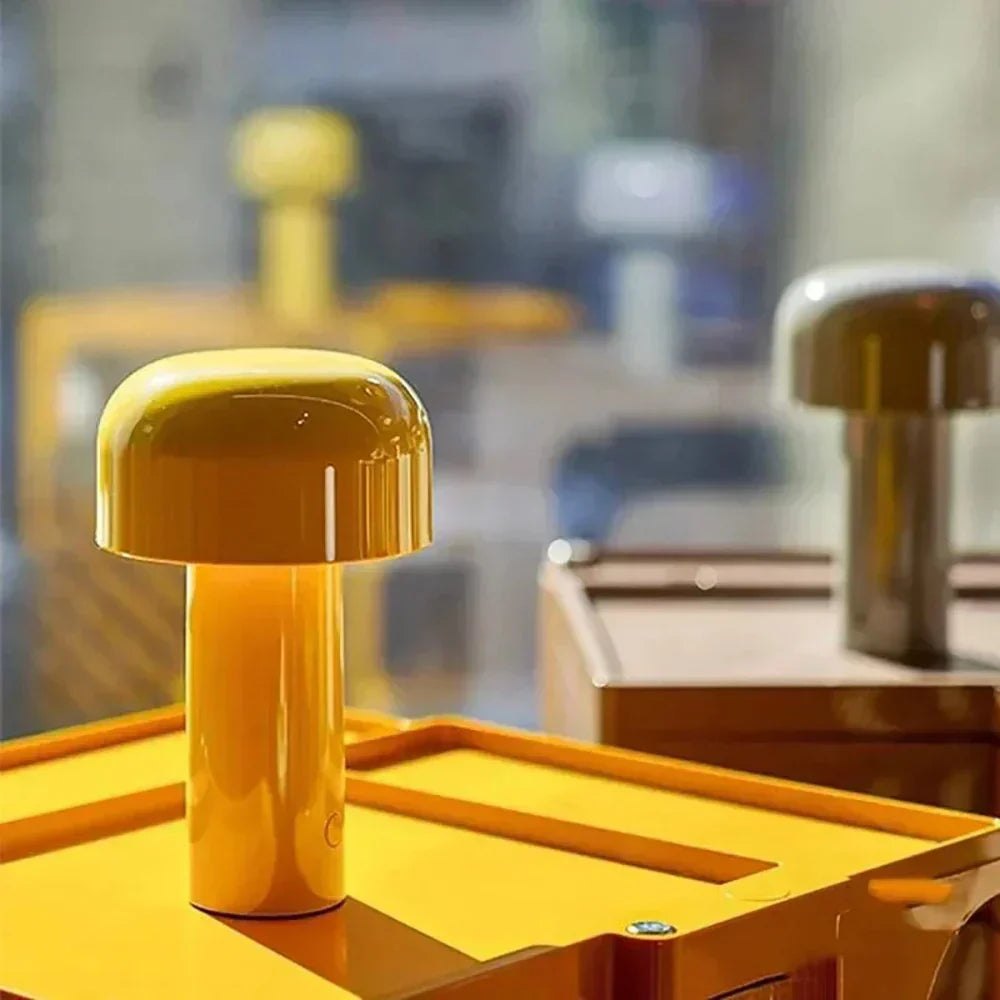 GlowSphere: Rechargeable LED Table Lamp – Stylish Portable Mushroom Light for Indoor Ambience