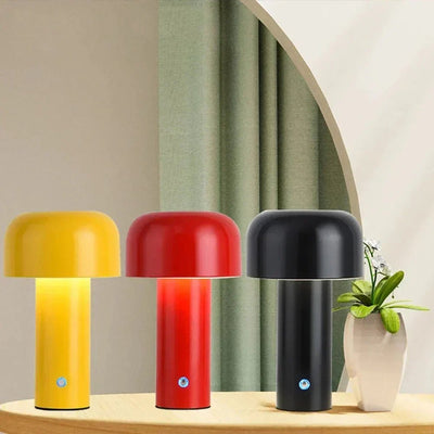 GlowSphere: Rechargeable LED Table Lamp – Stylish Portable Mushroom Light for Indoor Ambience