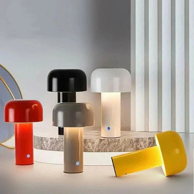 GlowSphere: Rechargeable LED Table Lamp – Stylish Portable Mushroom Light for Indoor Ambience