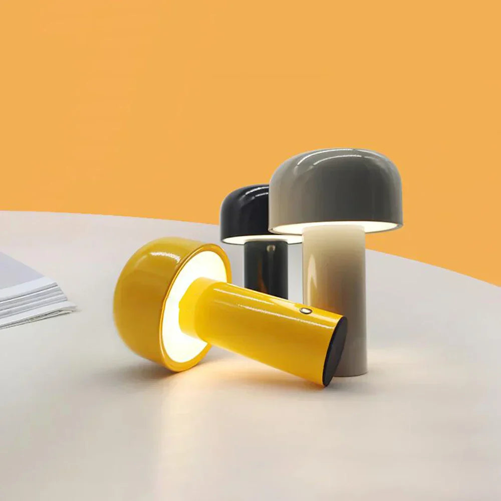 GlowSphere: Rechargeable LED Table Lamp – Stylish Portable Mushroom Light for Indoor Ambience