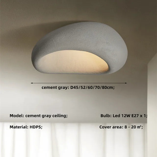 ZenGlow - Wabi Sabi Ceiling  Lights for a Serene Ambiance