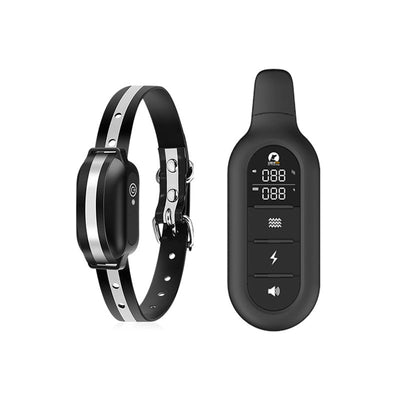 Electric dog training collar with remote control, waterproof, 16 adjustable shock levels, 1000 m range, signal & vibration mode