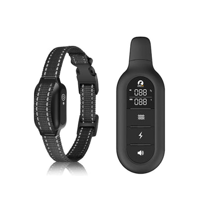 Electric dog training collar with remote control, waterproof, 16 adjustable shock levels, 1000 m range, signal & vibration mode