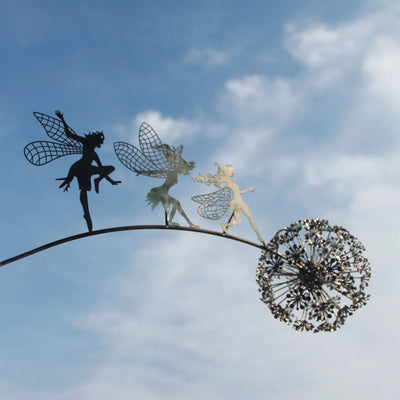 Fairy Garden Sculpture | Detailed Metal Decor for Outdoors