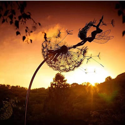 Fairy Garden Sculpture | Detailed Metal Decor for Outdoors