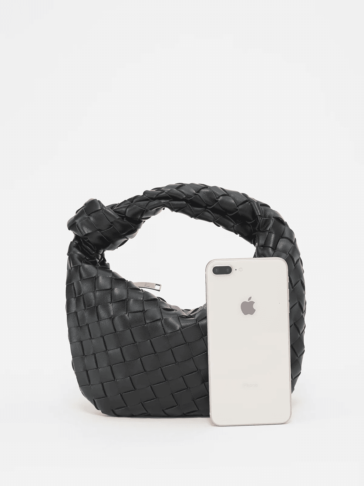 Handbag Vegan Leather Woven Shoulder Bag
