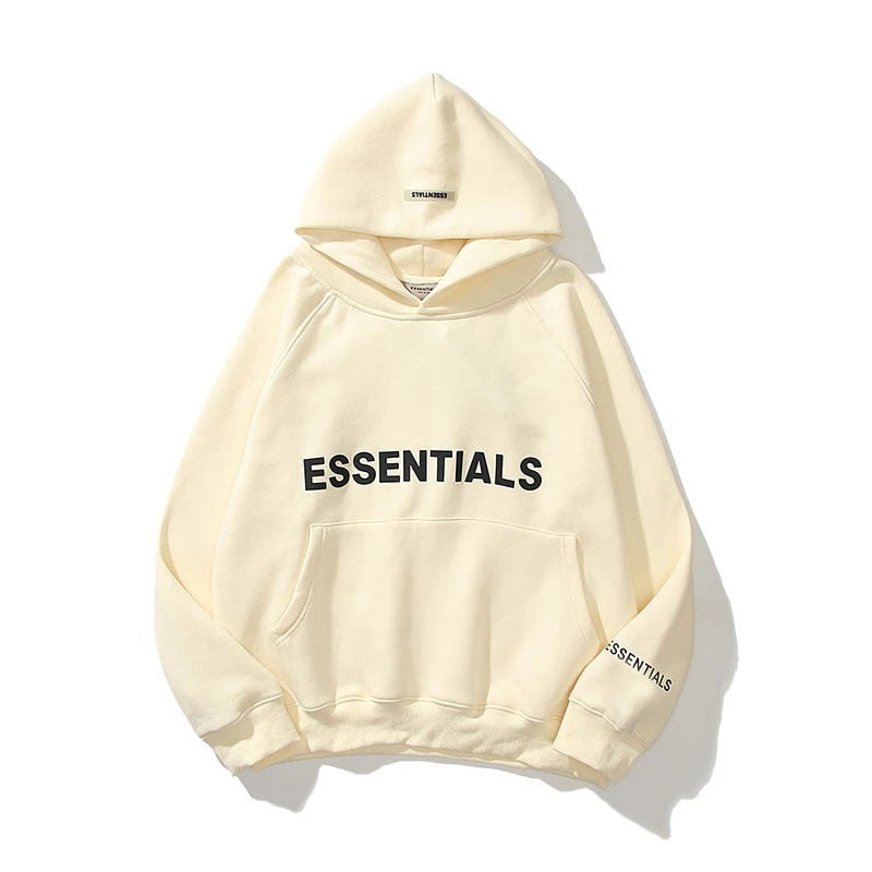 Unisex Hoodie Fluffy with Kangaroo Pocket and Hood Cotton
