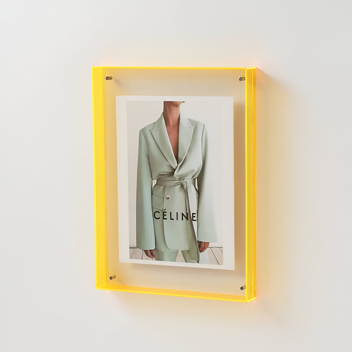 Coloured Transparent Acrylic Picture Frame for Modern Displays