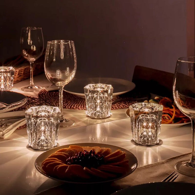 Crystal LED Table Lamp Warm White Light