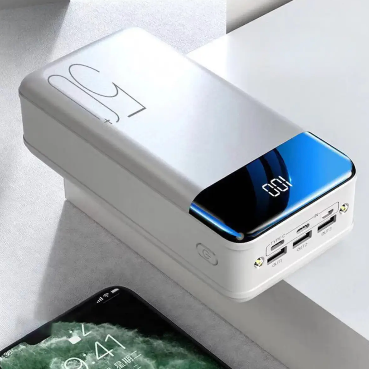 100,000mAh Powerbank with Ultra Capacity & Fast Charging Function – Mobile Charger for Smartphones, Tablets & Laptops