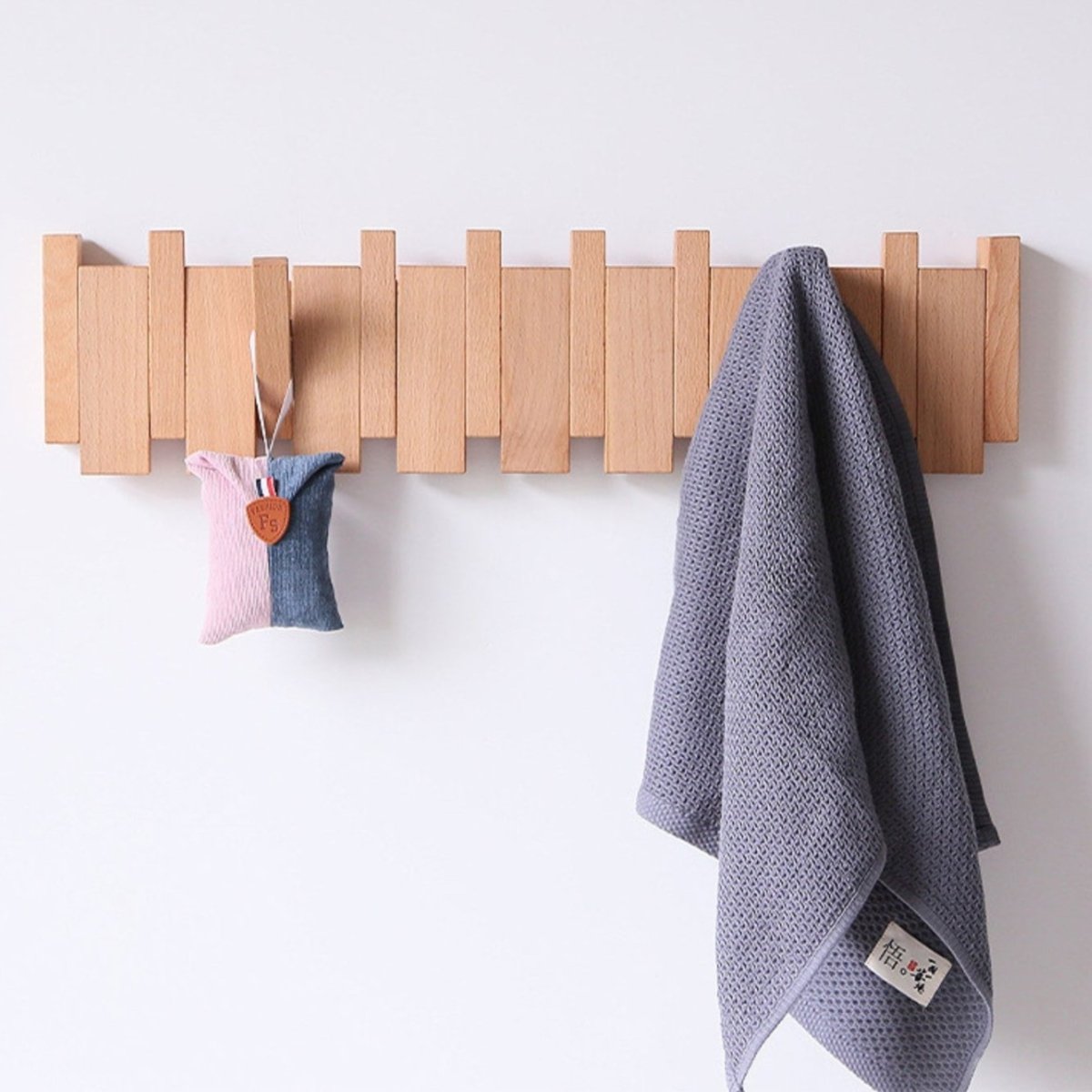 Handcrafted Wooden Piano Coatrack – Luxury Wall-Mounted Design