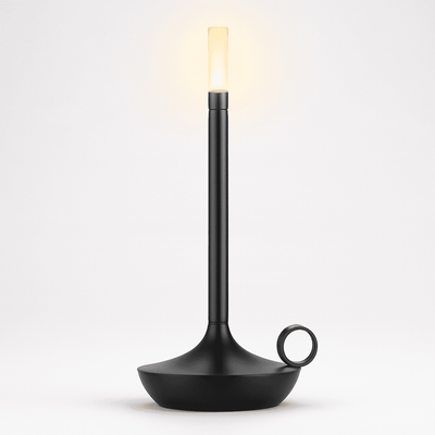 Table Lamp Brass Finish LED Rechargeable Light
