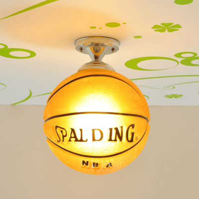 Luminous Sphere - Stylish LED Ceiling  Lights for Kids' Rooms with Elegant Glass Design